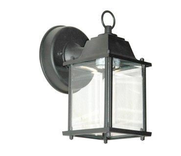 black outdoor wall lantern