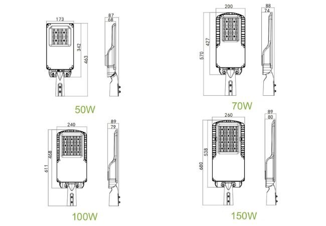 driveway street lights 150W