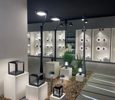 LED Pole lights outdoor display area