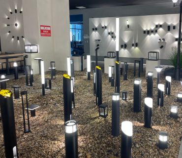 bollard lights display area